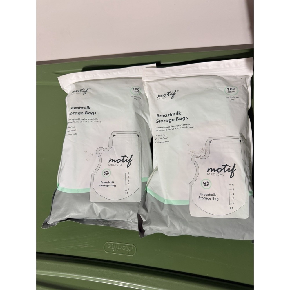 Motif Medical Breast Milk Storage Bags 8oz Single Use Bags 200 Count BPA-Free